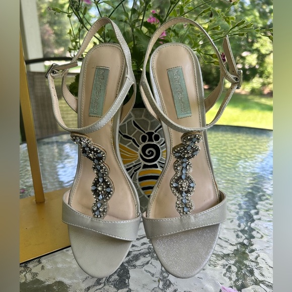 Betsey Johnson Silver Embellished Sandals - Picture 6 of 6